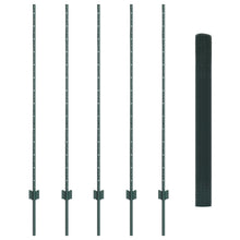 Gelast Draadhek Met 5 U-Palen Groen 1.4X10 M Staal