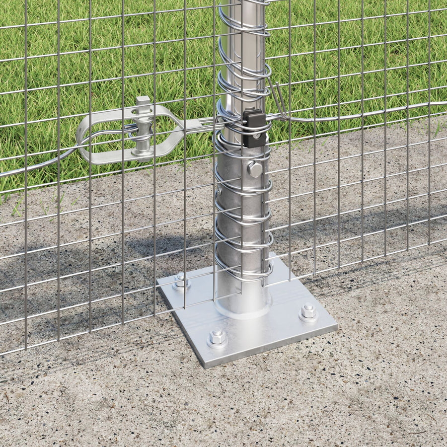Hekpaal Set Set Van 2 Gegalvaniseerd Staal 10 X 0.5 M Duurzaam Gegalvaniseerd Staal