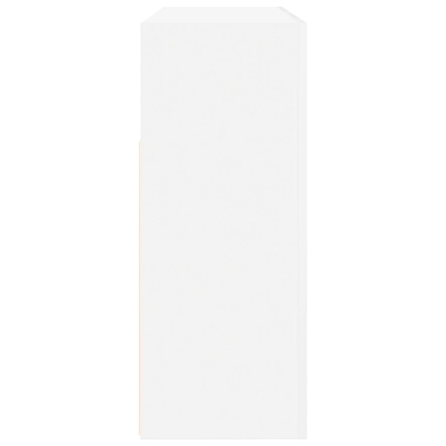 Te Dressoir Samengesteld Hout 116 X 30 X 75 Cm Modern Wit