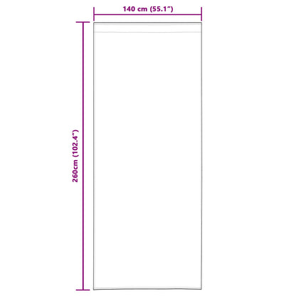 Blackout Gordijnen Met Top Tape 2 Stuks E Fluweel Zwart 140 x 260 cm met ingenaaide band