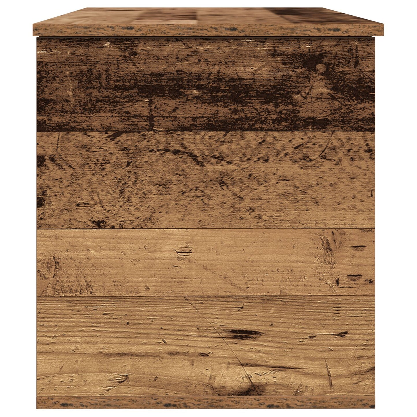 Opbergdoos Met Deksel Oude Hout 100X42X46 Cm Geengineerd Hout