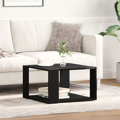 Salontafel Zwart Eiken 85X55X31 Cm Bewerkt Hout