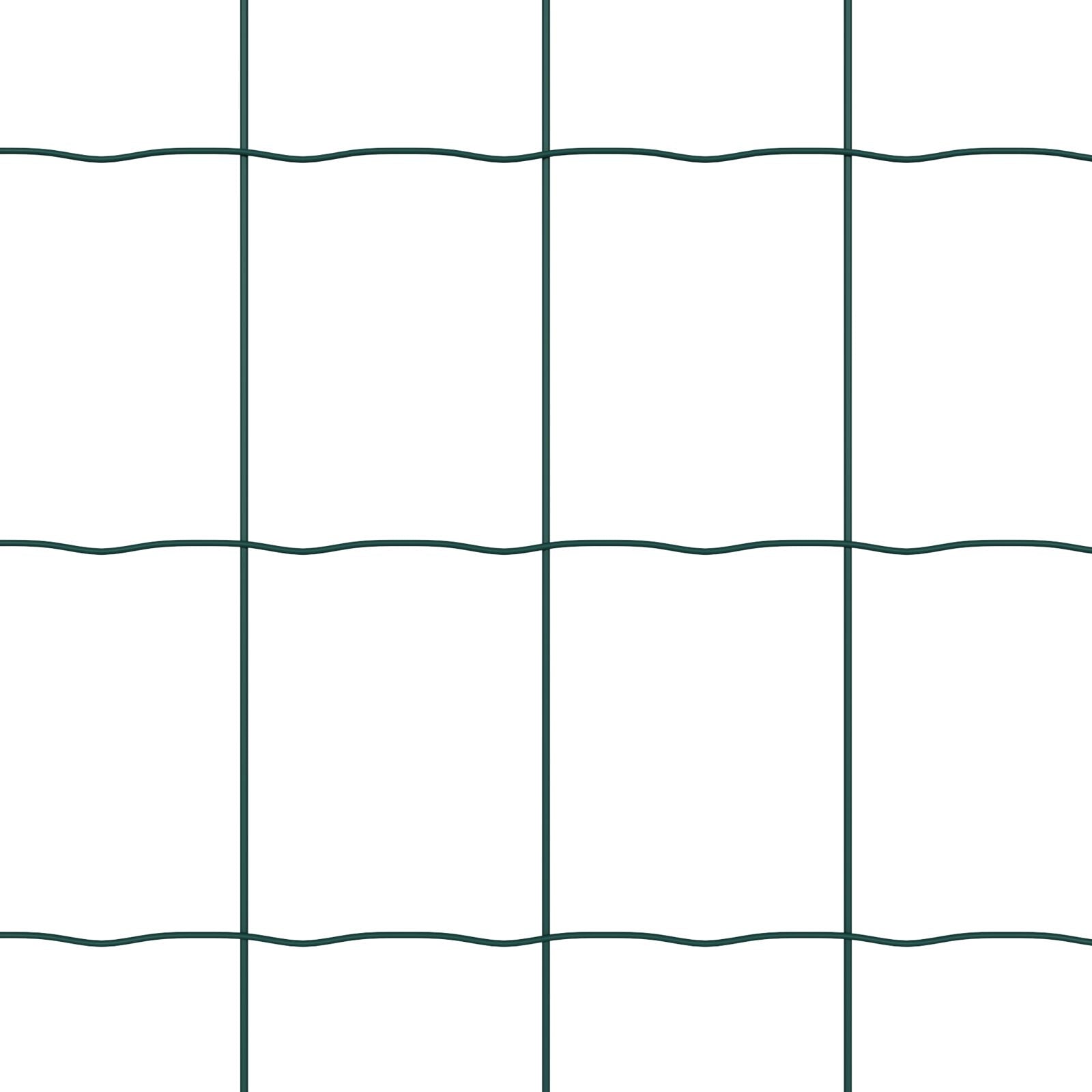 Euro Hek Met 7 Spike Posts 1X10 M Gegalvaniseerd Staal Groen Gegalvaniseerd Staal