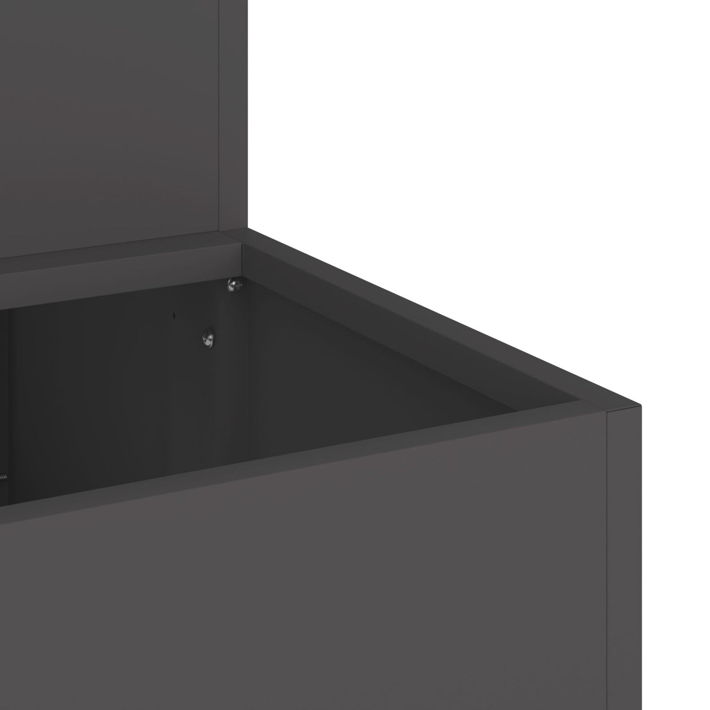 Tuin Planter - 2-Tier Staal, 100 x 60 x 45 cm Zwart
