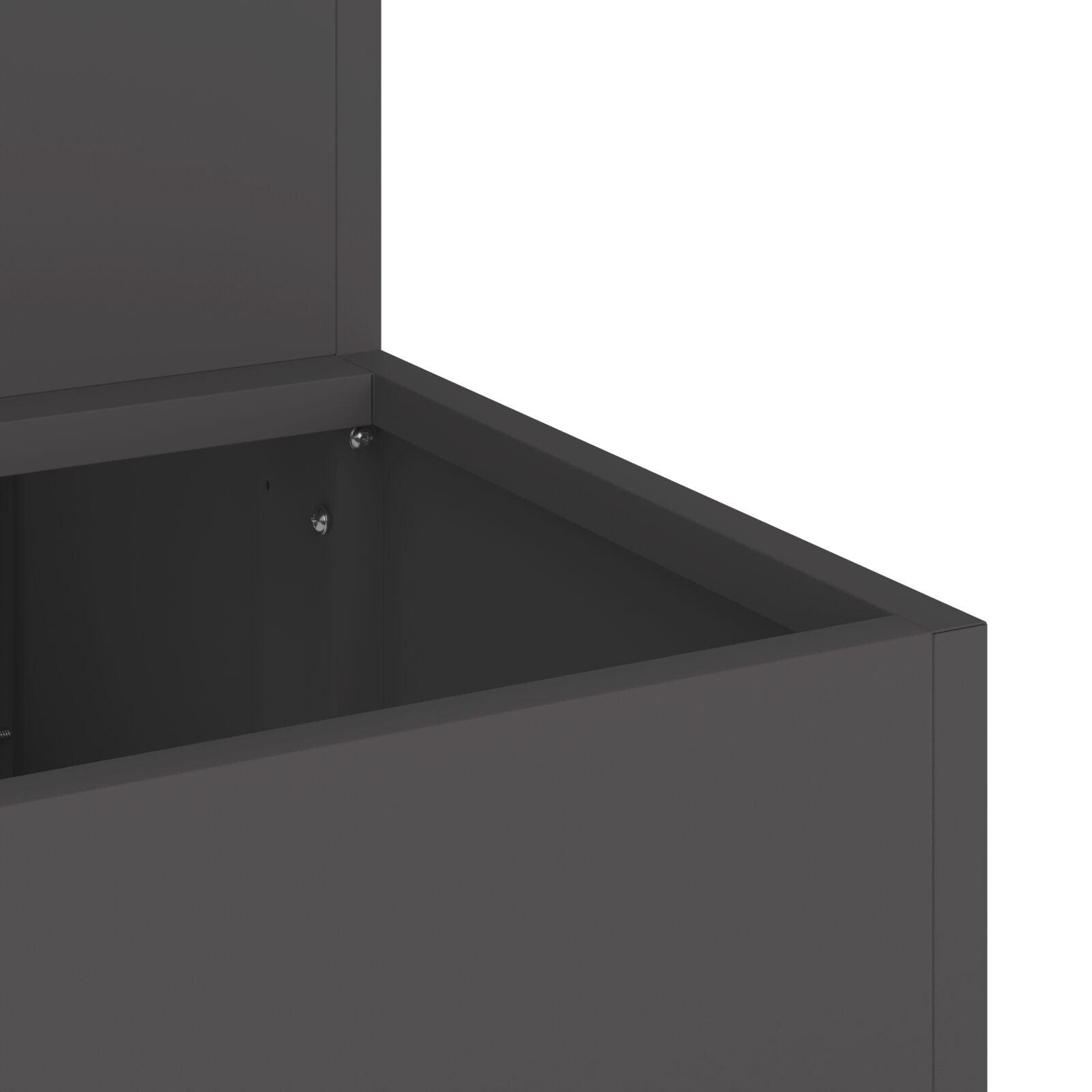 Tuin Planter - 2-Tier Staal, 100 x 60 x 45 cm Zwart