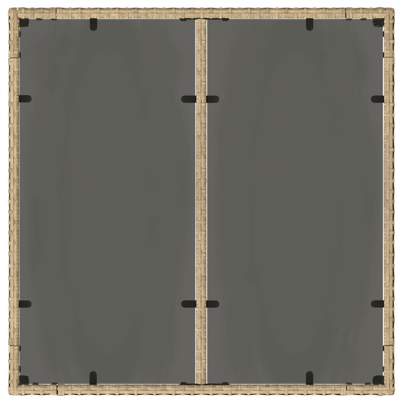 5-Delige Tuin Eetset Met Kussens Beige Poly Rattan