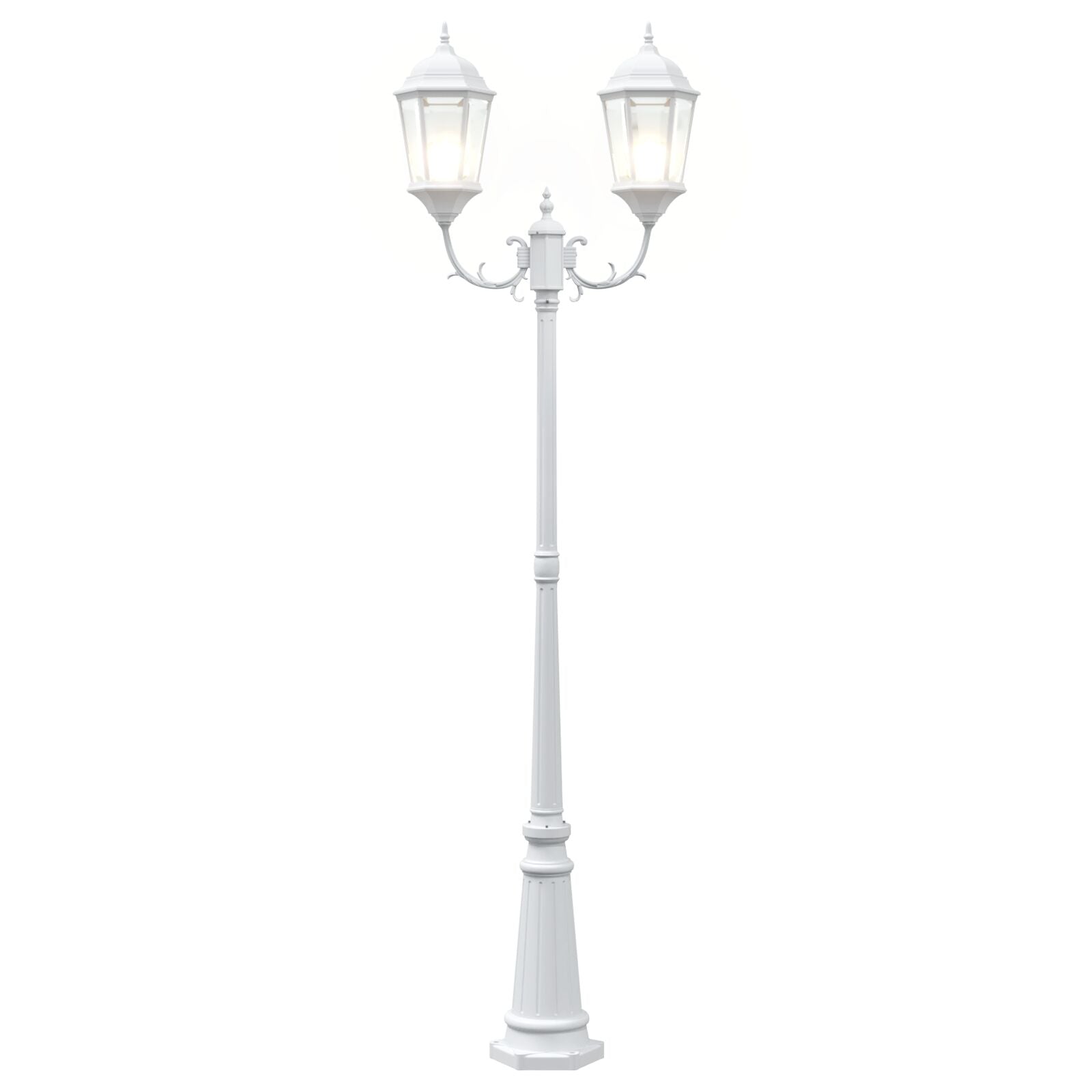 Tuinlamp Wit Aluminium 68 X 20 X 235 Cm Duurzaam Tuinlamp