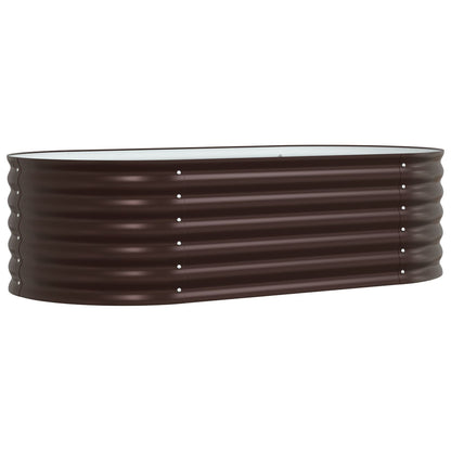 Tuin Verhoogd Bed Gegalvaniseerd Staal 160 x 80 x 44 cm Bruin