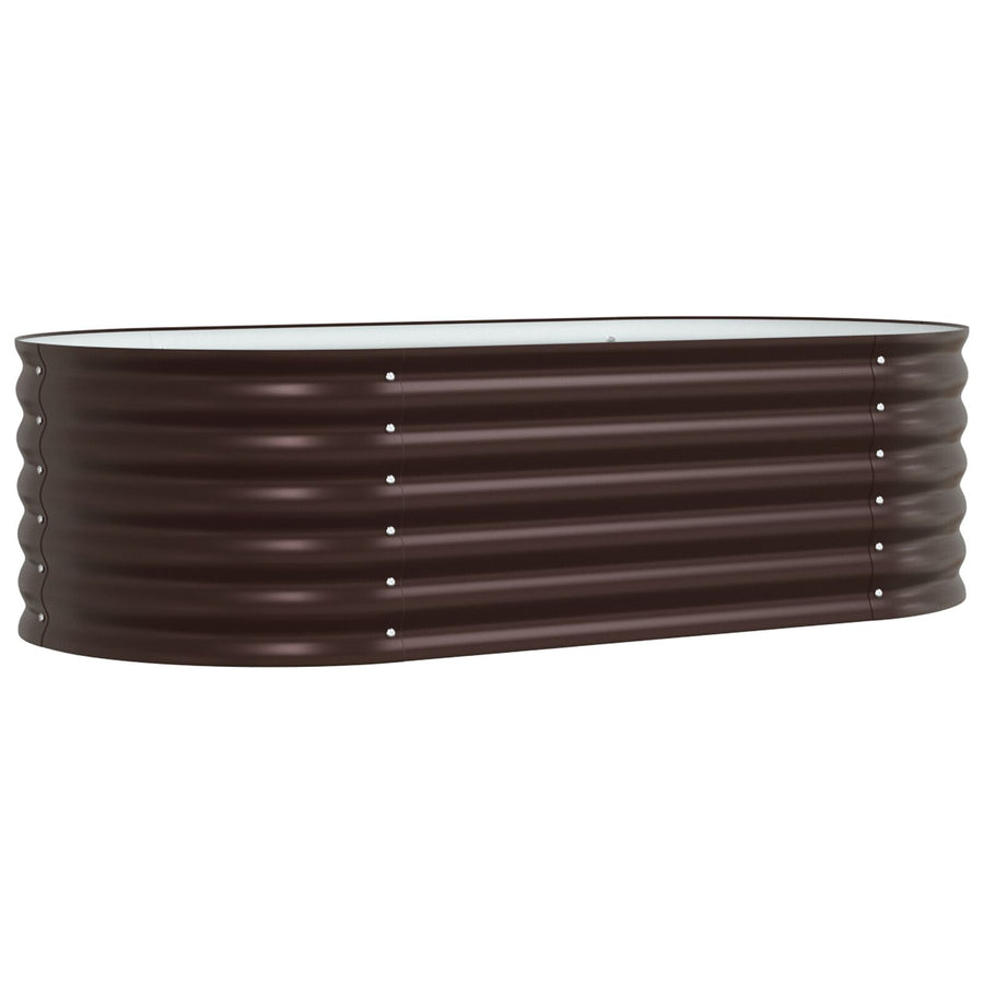 Tuin Verhoogd Bed Gegalvaniseerd Staal 160 x 80 x 44 cm Bruin
