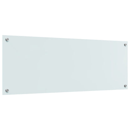 Keuken Achterwand 110X40X0,6 Cm Veiligheidsglas Wit 110 x 40 cm