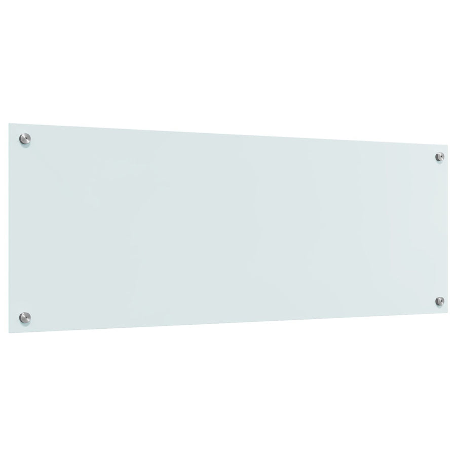 Keuken Achterwand 110X40X0,6 Cm Veiligheidsglas Wit 110 x 40 cm