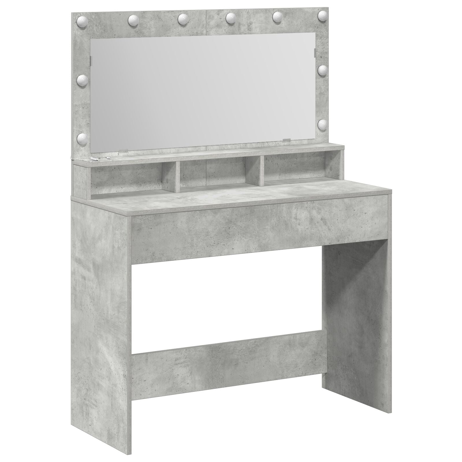 Kaptafel Met Led-Verlichting - Betonnen Grijs - Beton grijs 100 x 41 x 135 cm