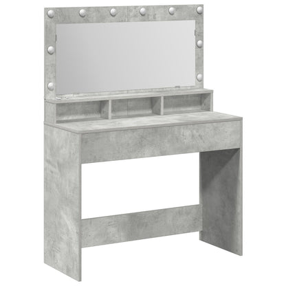 Kaptafel Met Led-Verlichting - Betonnen Grijs - Beton grijs 100 x 41 x 135 cm
