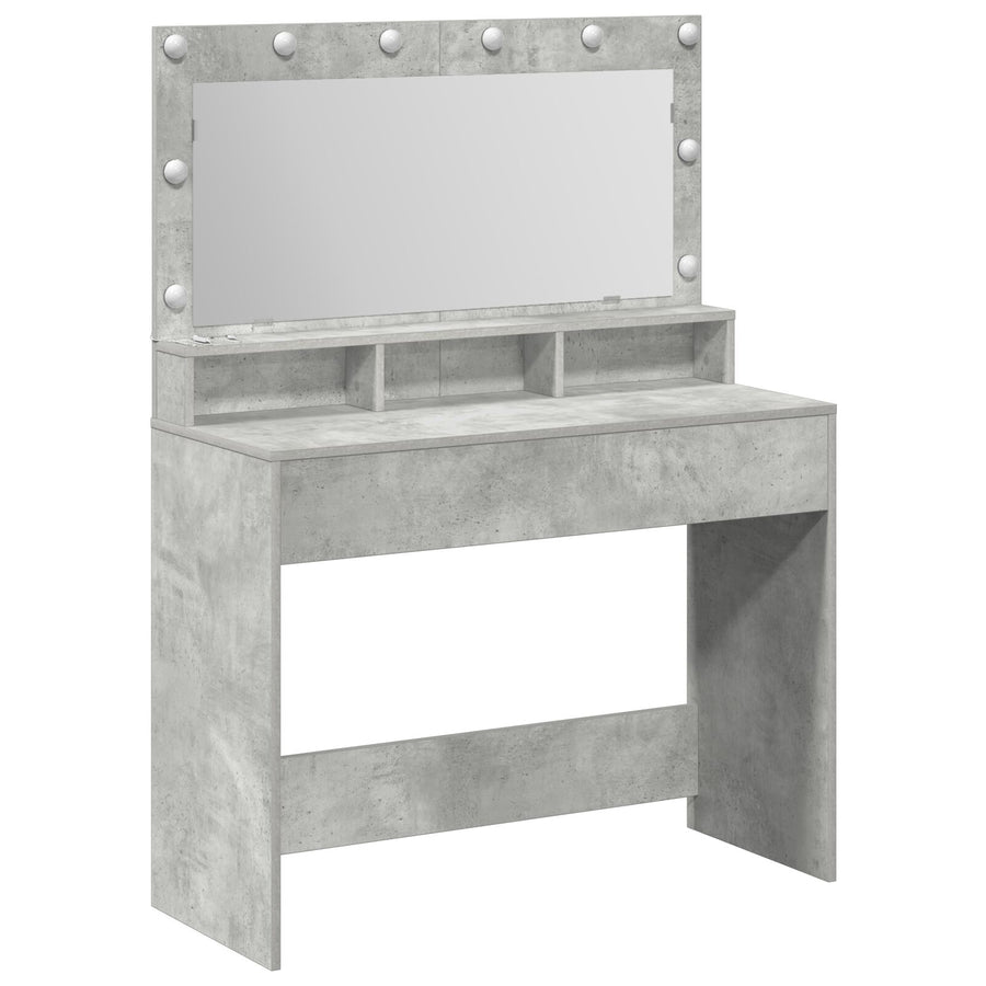Kaptafel Met Led-Verlichting - Betonnen Grijs - Beton grijs 100 x 41 x 135 cm