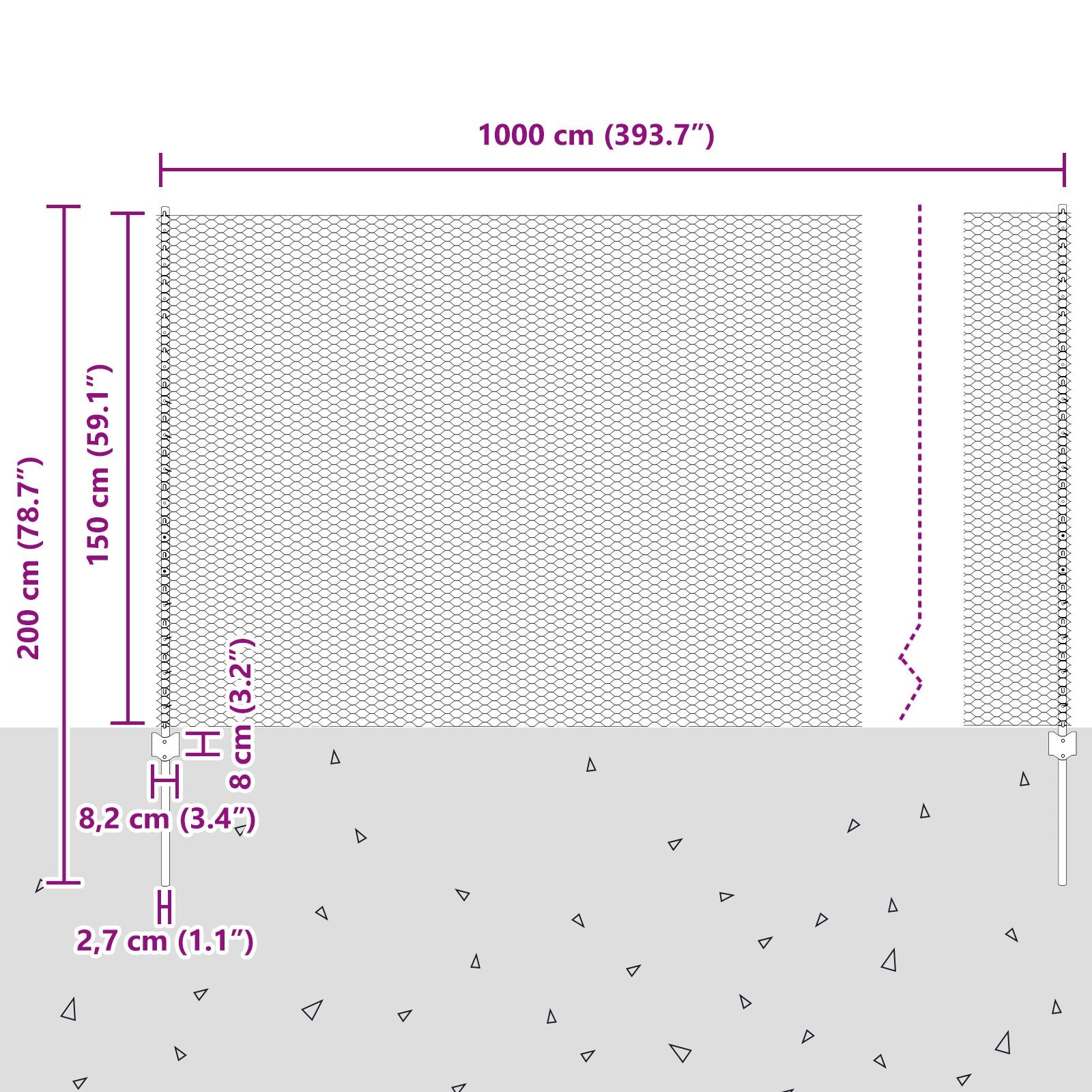 Hekpalen 5 St U-Channel Groen 150 Cm Staal,  Hexagonaal Hek Groen 1,5X10 M Staal