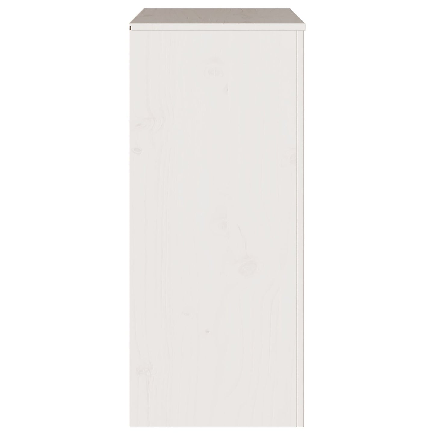 Ladekast ""Drammen"" 76,5X40X91 Cm Massief Hout Vuren Wit