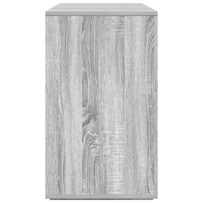 Grijs Dressoir Bewerkt Hout 135 X 41 X 75 Cm