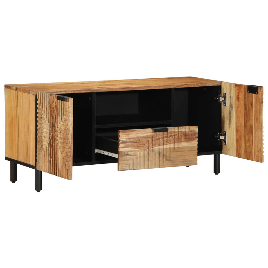 Tv Kast 105X33,5X46 Cm Massief acaciahout