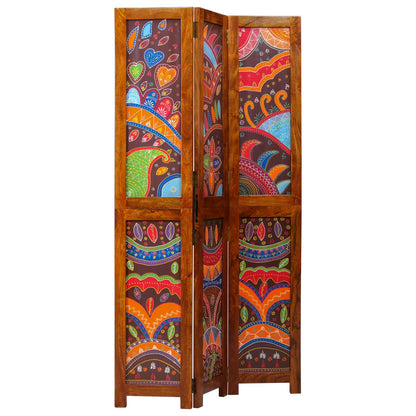 Room Divider 3 Panelen Honingbruin 35X1.5X160 Cm Massief Hout Acacia 35 x 1.5 x 180 cm