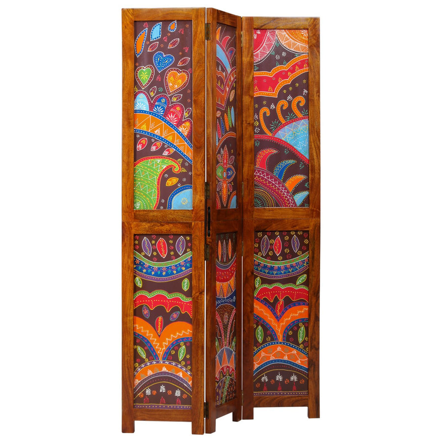 Room Divider 3 Panelen Honingbruin 35X1.5X160 Cm Massief Hout Acacia 35 x 1.5 x 180 cm