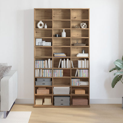 Cd Kast In Artisan Eiken - 101X23X177.5 Cm Gemaakt Van Gelamineerd Hout