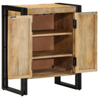 Schoenenkast massief mangohout bruin 56x35x70 cm