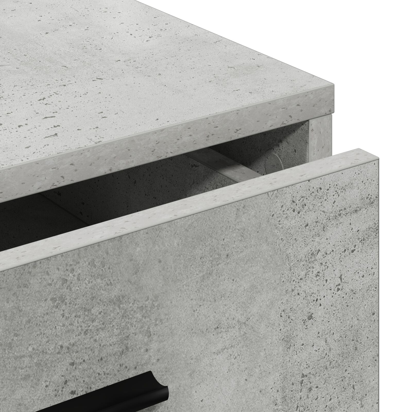 Sideboard 40X41X75 Cm Bewerkt Hout Betonnen grijs