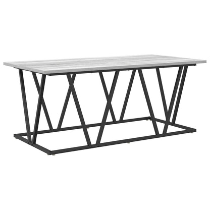 Salontafel 120X60X40 Cm Gemaakt Van Bewerkt Hout En Metaal Grijze sonoma