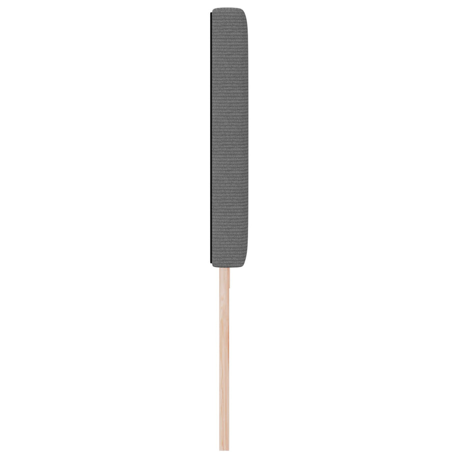Hoofdbord Eenvoudig Ontwerp Corduroy Stof Lichtgrijs 200 cm Laag hoofdbord