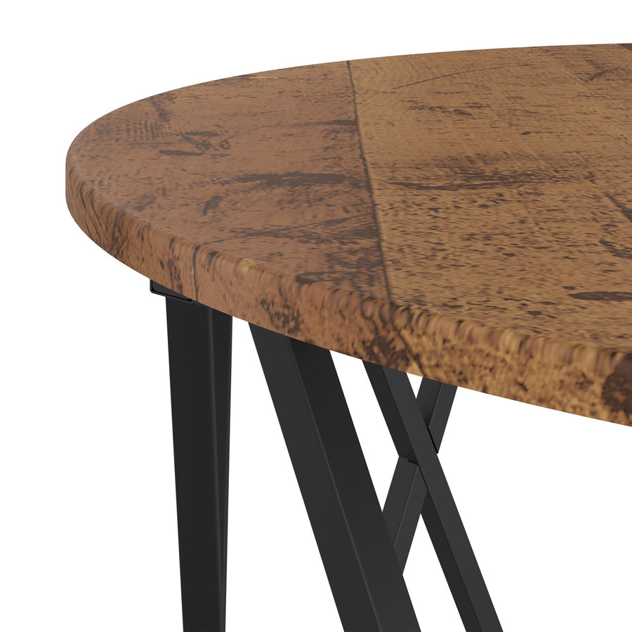 Salontafel 80X80X42 Cm Gelaagd Hout Oud hout