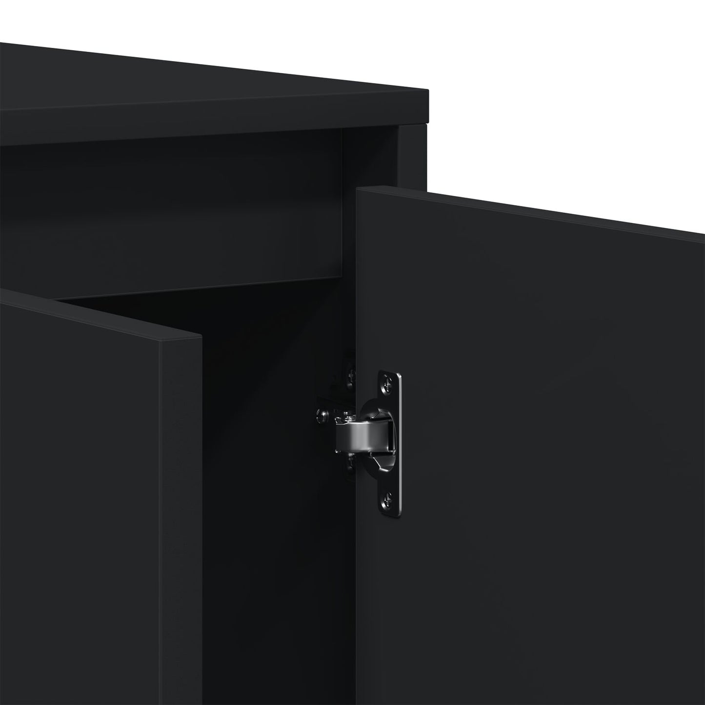 Zwart Dressoir Zwart Samengesteld Hout 120 X 41 X 75 Cm