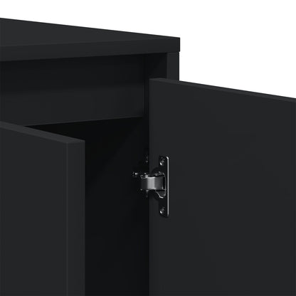 Zwart Dressoir Zwart Samengesteld Hout 120 X 41 X 75 Cm