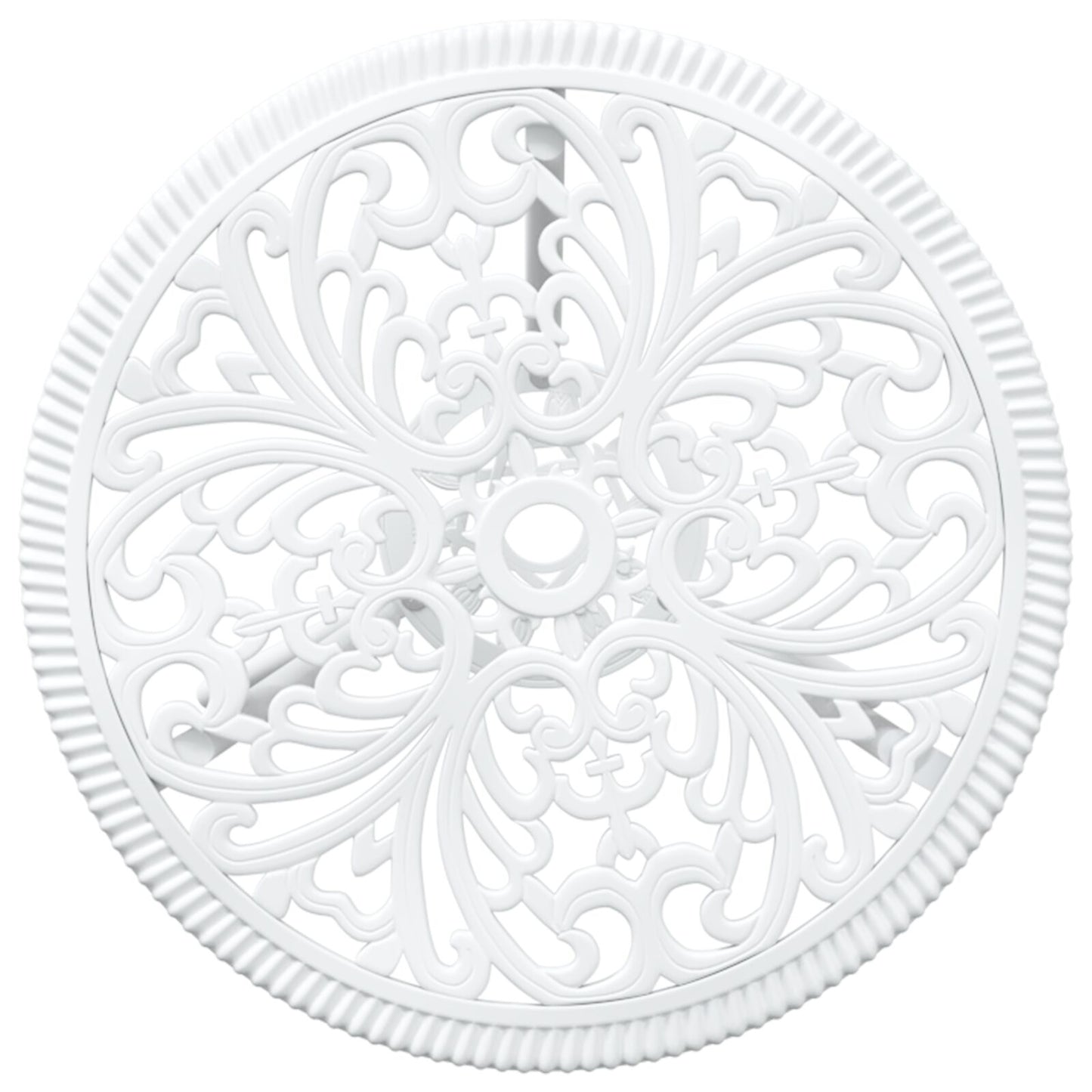 3-Delig Tuin Bistro Set Te Gietaluminium Wit