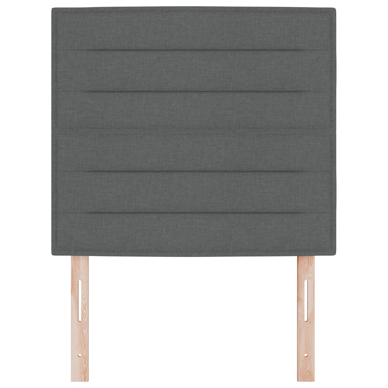 Hoofdbord Stof Rechthoekig Modern Donkergrijs 80 cm Hoog hoofdbord