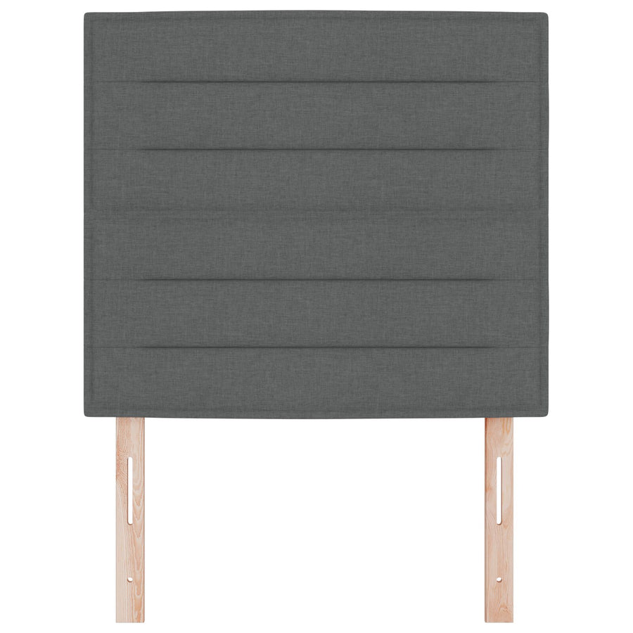 Hoofdbord Stof Rechthoekig Modern Donkergrijs 80 cm Hoog hoofdbord