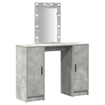 Kaptafel Met Led Verlichting Betonnen Grijs 102X33X135 Cm Beton grijs