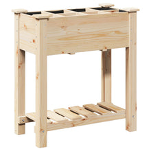Tuinplantsoen Met Rasters 71X37X76 Cm Massief Hout Vuren 71 x 37 x 76.5 cm