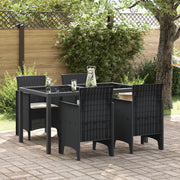 Tuinstoel 4 stuks antraciet 53x49x85 cm polypropyleen