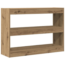 Boekenplank/Room Divider - Artisan Eiken - 100X30X72 Cm - Gemaakt Van Behandeld Hout