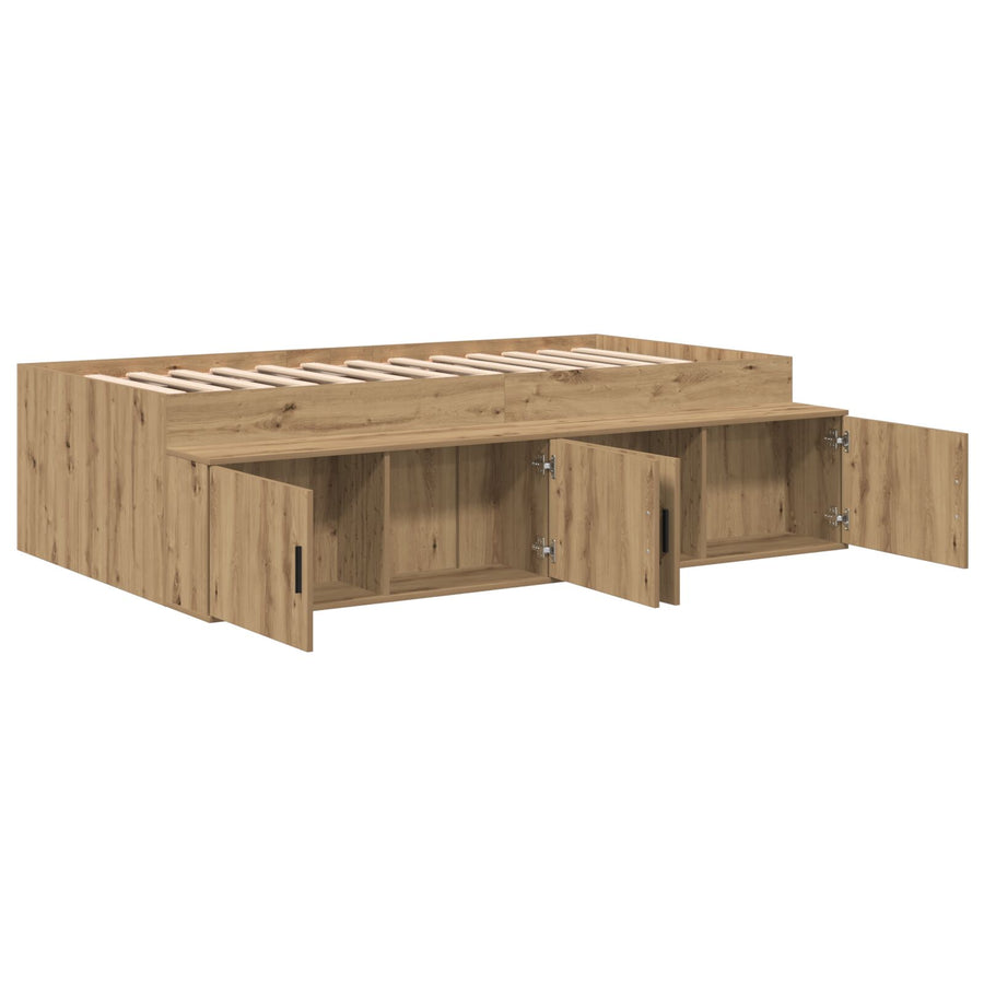 Opbergbedframe Artisan Eik 90X200 Cm