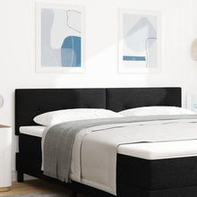 Hoofdbord Met Knopen Tufted Stof Zwart 180 cm Laag hoofdbord
