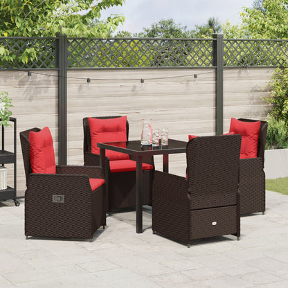 5-Delige Tuinset Bruin Poly Rattan