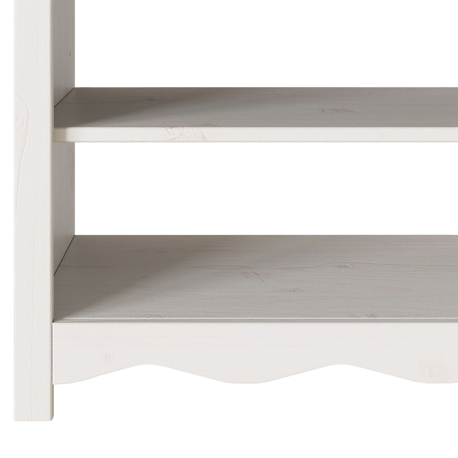 Console Tafel ""Drammen"" 89,5X37X73 Cm Massief Hout Grenen Wit