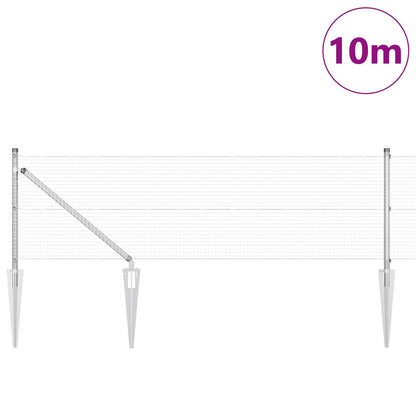 Gegalvaniseerd Draadhek Met 7 Spike Posts 0.6X10 M Gegalvaniseerd Staal Gegalvaniseerd Staal