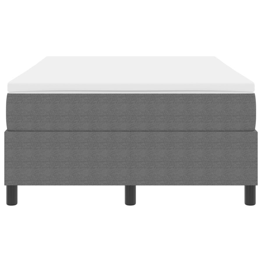 Boxspring Bed Met Matras Lichtgrijs 120X200 Cm Corduroy Stof