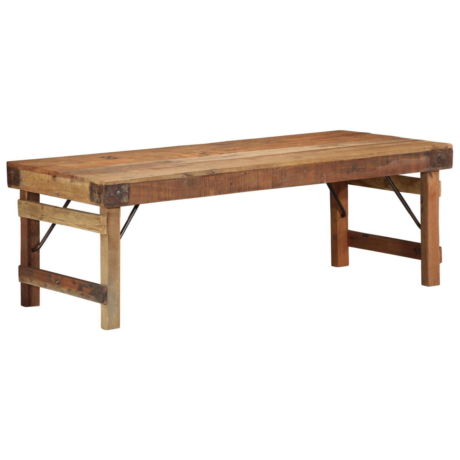 Salontafel Natuurlijk Hout Massief Hout Simpel 110 x 55 x 40 cm