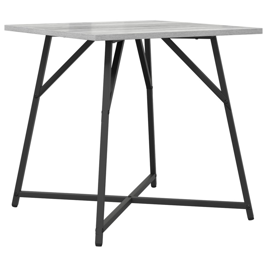 Bijzettafelset Van 2 St Grey Sonoma Hout En Metaal Grijs sonoma