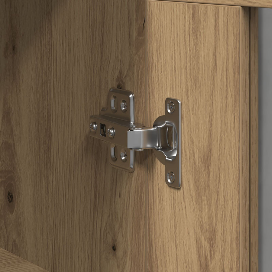 Wandkast Met Glazen Deuren Artisan Eiken 69,5X34X90 Cm