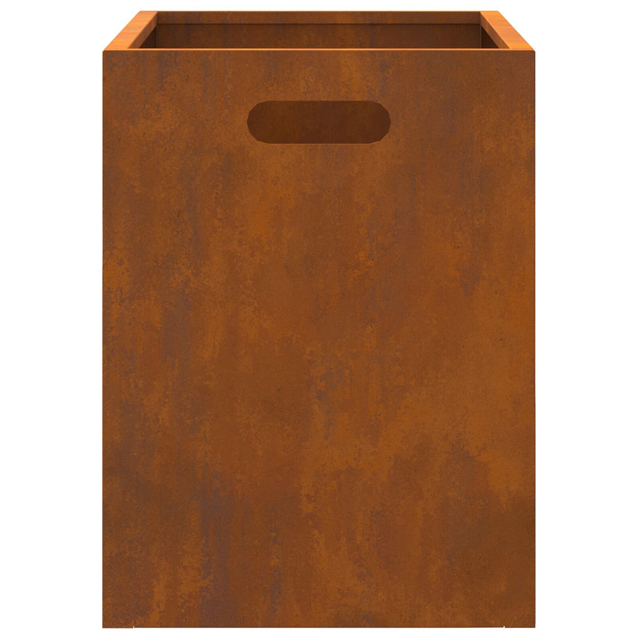 Vuurkorf Rechthoekig 50X30X40 Cm Weerbestendig Staal Weerbestendig staal/Bruin