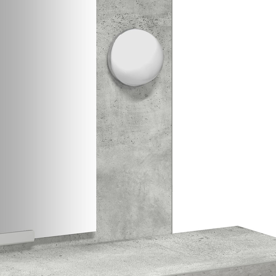 Kaptafel Met Led-Verlichting Betongrijs Beton grijs 50 x 41 x 140 cm